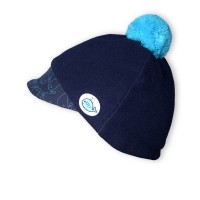 Dětská čepice s kšiltem (tmavěmodrá - tmavěmodrá)