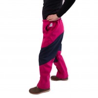 Dětské softshellové kalhoty (cyklámenovo-modré)
