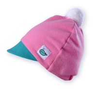 Dětská čepice (růžovo - tyrkysová)